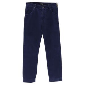 Fendi Regular-Fit Trousers in Navy Blue Corduroy